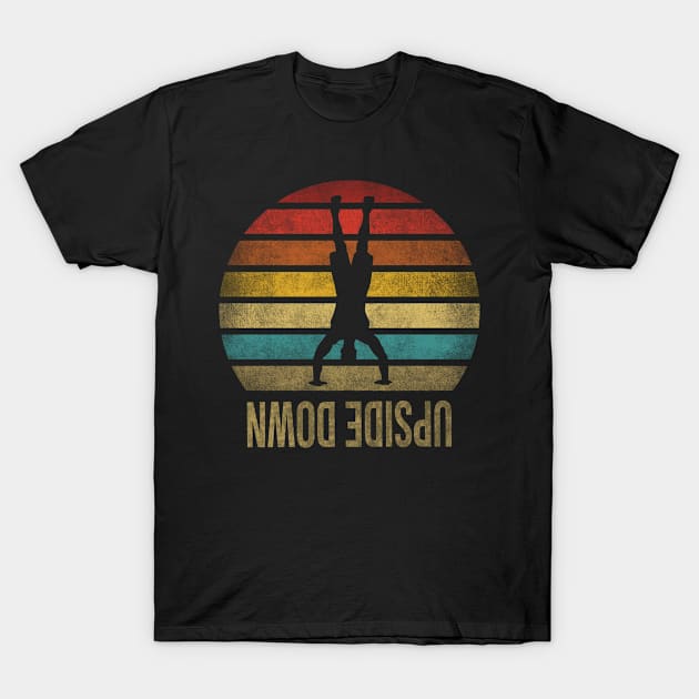 Upside Down Sports Handstand Parkour Sunset T-Shirt by The Agile Store